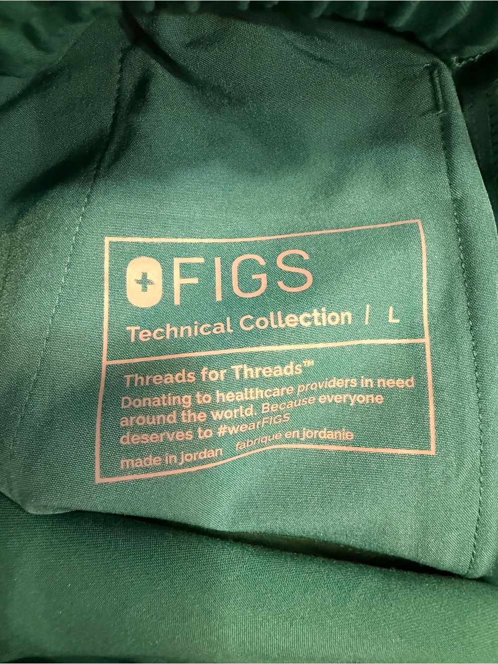 FIGS Hunter Green Scrub Set - Women’s Large Catarina & Large RW Uman - Picture 8 of 9